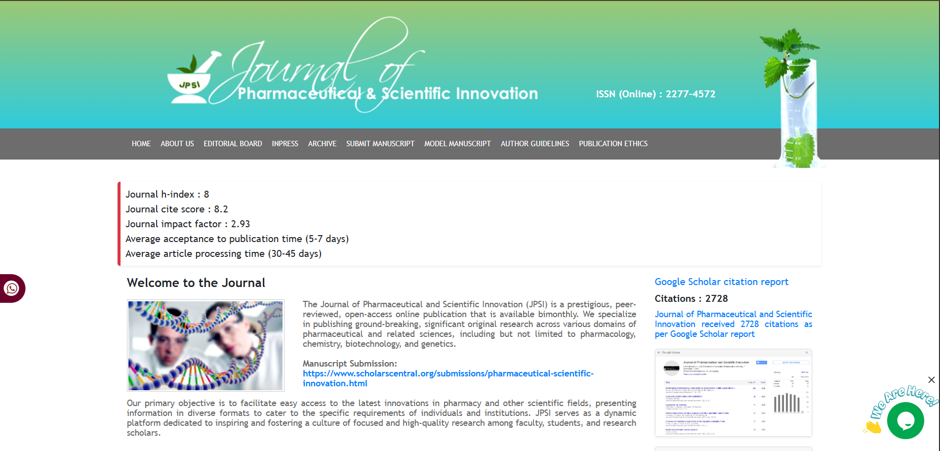 Journal of Pharmaceutical and Scientific Innovation